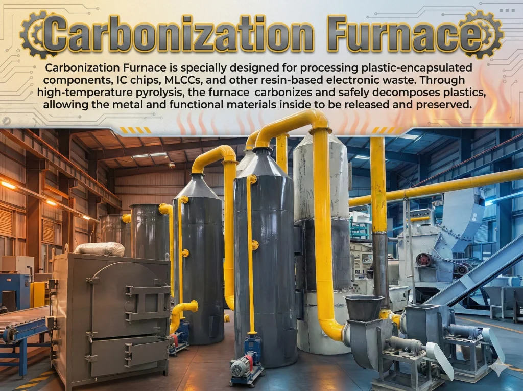 Carbonization furnace detail