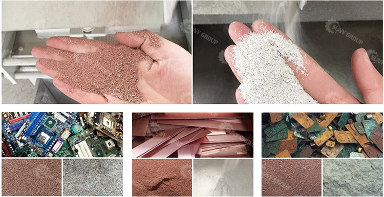 Motherboard crushing and separating Line final