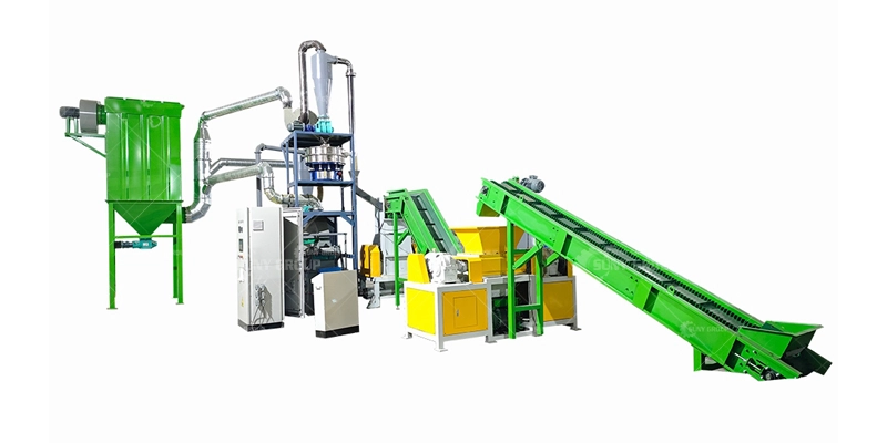 Mother board crushing and separating Line