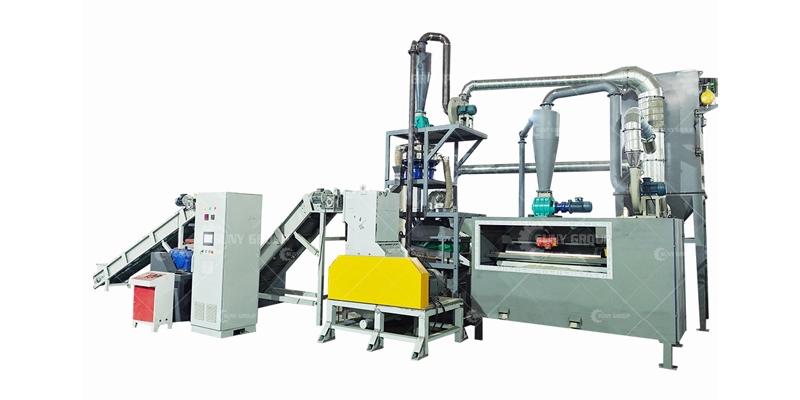 Mother board crushing and separating Line