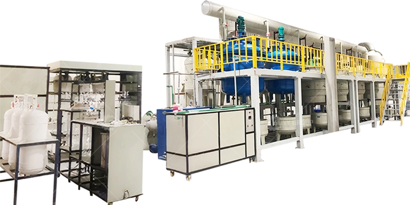 Precious metals separating and refining plant