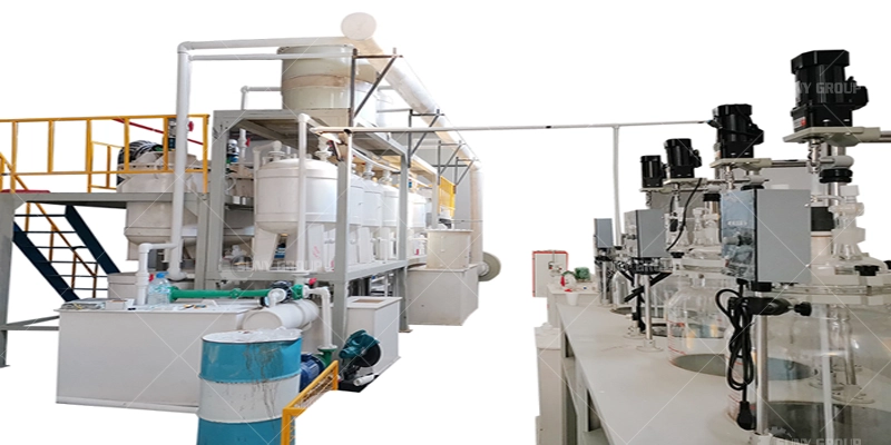 Precious metals separating and refining plant