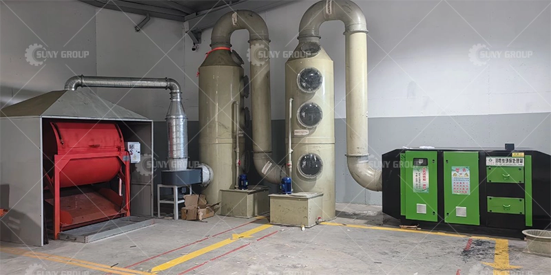 Turkish Circuit Board Dismantling and Crushing Separating Line Customer Site