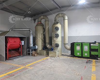 Turkish Circuit Board Dismantling and Crushing Separating Line Customer Site