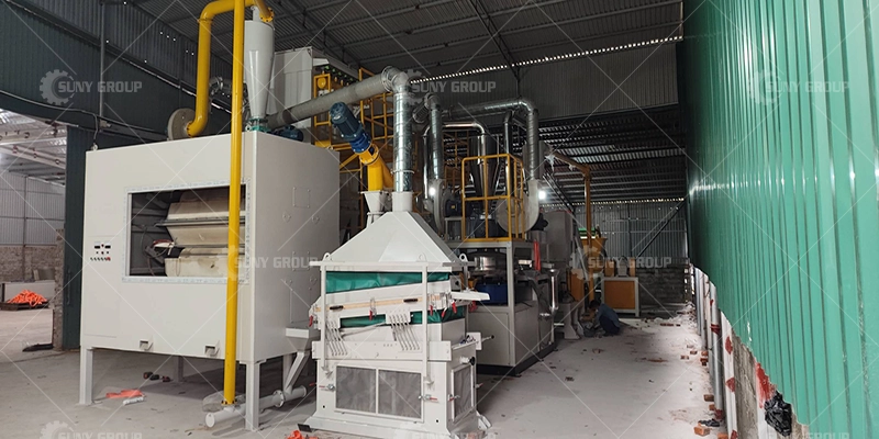 Vietnam circuit board recycling line site2
